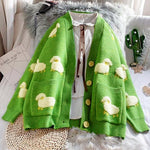 Load image into Gallery viewer, 'Counting Sheep' V-Neck Knit Cardigan