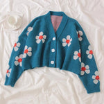 Load image into Gallery viewer, 'Daisy' Floral Cropped Cardigan - Velantris
