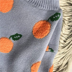 Load image into Gallery viewer, 'Arancia' Orange Print Turtleneck Jumper