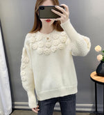 Load image into Gallery viewer, 'Faye' Pink Floral Balloon Sleeves Jumper - Velantris