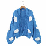 Load image into Gallery viewer, 'Sky' Chunky Knit Cropped Cardigan