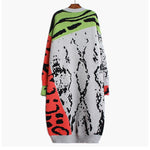Load image into Gallery viewer, 'Jessy' Mixed Animal Prints Sweater Dress - Velantris