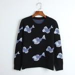 Load image into Gallery viewer, 'Under The Sea' Fish Print Jumper