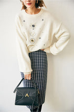 Load image into Gallery viewer, 'My Moon and Stars' Embroidered Jumper