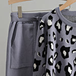 Load image into Gallery viewer, 'Cecilia' Fine Knit Leopard Print Loungewear Set