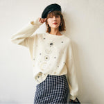 Load image into Gallery viewer, 'My Moon and Stars' Embroidered Jumper