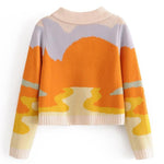 Load image into Gallery viewer, 'Tequila Sunrise' Cropped Cardigan