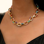 Load image into Gallery viewer, Colourful Chain Necklace