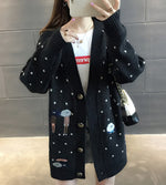 Load image into Gallery viewer, 'Head In The Clouds' Printed V-Neck Cardigan