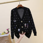 Load image into Gallery viewer, 'Head In The Clouds' Printed V-Neck Cardigan