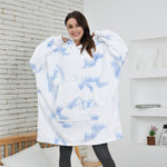 Load image into Gallery viewer, 'Fluffie' Tie Dye Print Giant Hoodie with Sherpa Lining