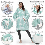 Load image into Gallery viewer, 'Fluffie' Tie Dye Print Giant Hoodie with Sherpa Lining