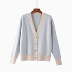 Load image into Gallery viewer, 'Jacky' Chevron V-Neck Cardigan