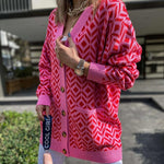 Load image into Gallery viewer, 'Sofia' Diamond Print Cardigan