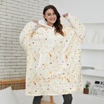 Load image into Gallery viewer, 'Fluffie' Printed Giant Hoodie with Sherpa Lining