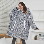 Load image into Gallery viewer, 'Fluffie' Printed Giant Hoodie with Sherpa Lining