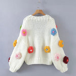 Load image into Gallery viewer, 'Dahlia' Chunky Knit Cropped Cardigan