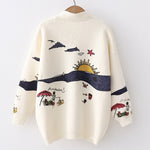 Load image into Gallery viewer, 'Life's A Beach' Printed V-Neck Cardigan