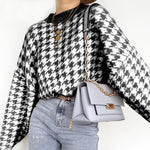 Load image into Gallery viewer, 'Stirling' Houndstooth Sweater - Velantris