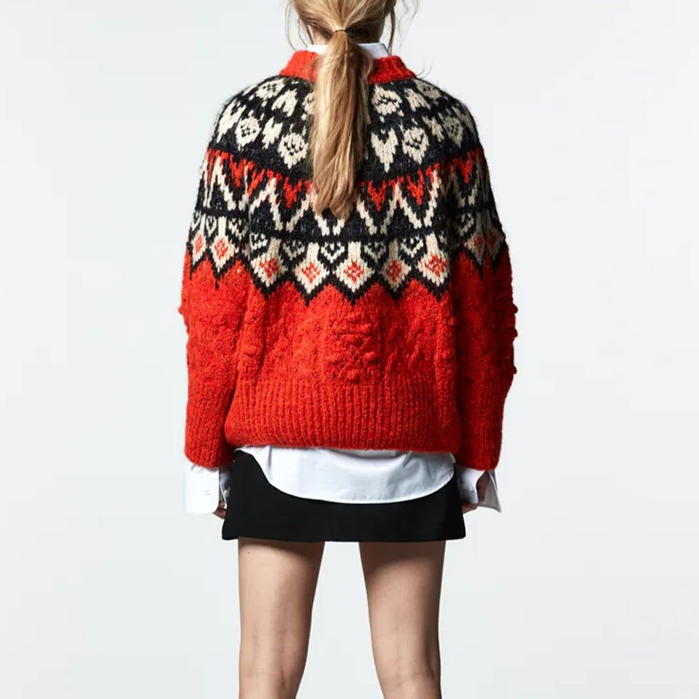 'Meribel' Jacquard Jumper