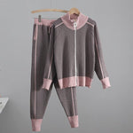 Load image into Gallery viewer, Chevron Fine Knit Loungewear Set - Velantris
