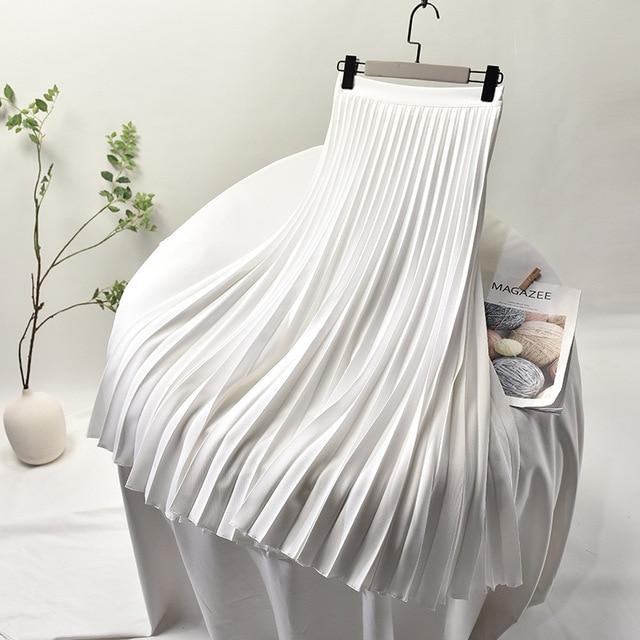 'Constance' Long Pleated Skirt - Velantris