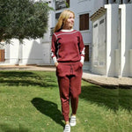 Load image into Gallery viewer, Contrast Details Fine Knit Loungewear Set - Velantris
