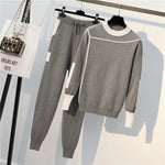 Load image into Gallery viewer, Contrast Details Fine Knit Loungewear Set - Velantris
