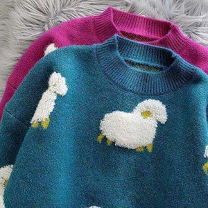 'Counting Sheep' Knit Sweater - Velantris