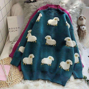 'Counting Sheep' Knit Sweater - Velantris