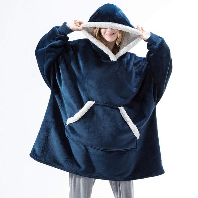 'Fluffie' Giant Hoodie with Sherpa Lining - Velantris