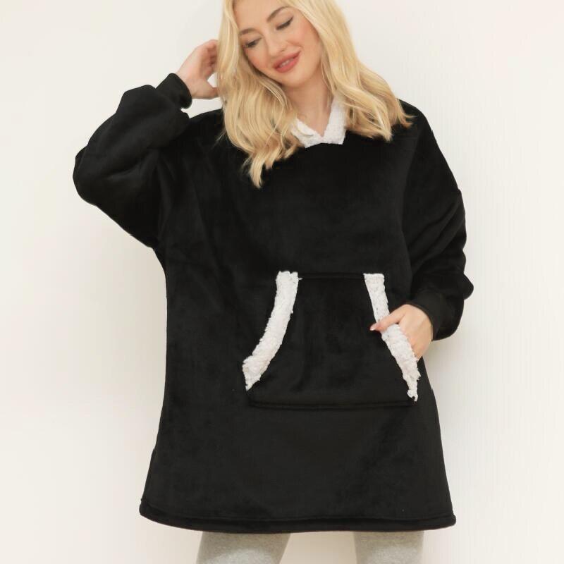 'Fluffie' Giant Hoodie with Sherpa Lining - Velantris