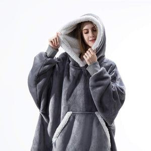 'Fluffie' Giant Hoodie with Sherpa Lining - Velantris