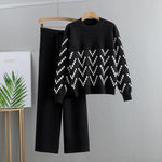 Load image into Gallery viewer, Geometric Jacquard Loungewear Set - Velantris
