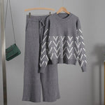 Load image into Gallery viewer, Geometric Jacquard Loungewear Set - Velantris
