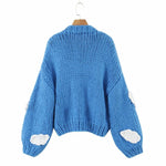 Load image into Gallery viewer, &#39;Sky&#39; Chunky Knit Cropped Cardigan
