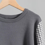 Load image into Gallery viewer, Houndstooth Details Fine Knit Loungewear Set - Velantris
