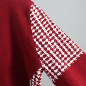 Houndstooth Details Fine Knit Loungewear Set - Velantris