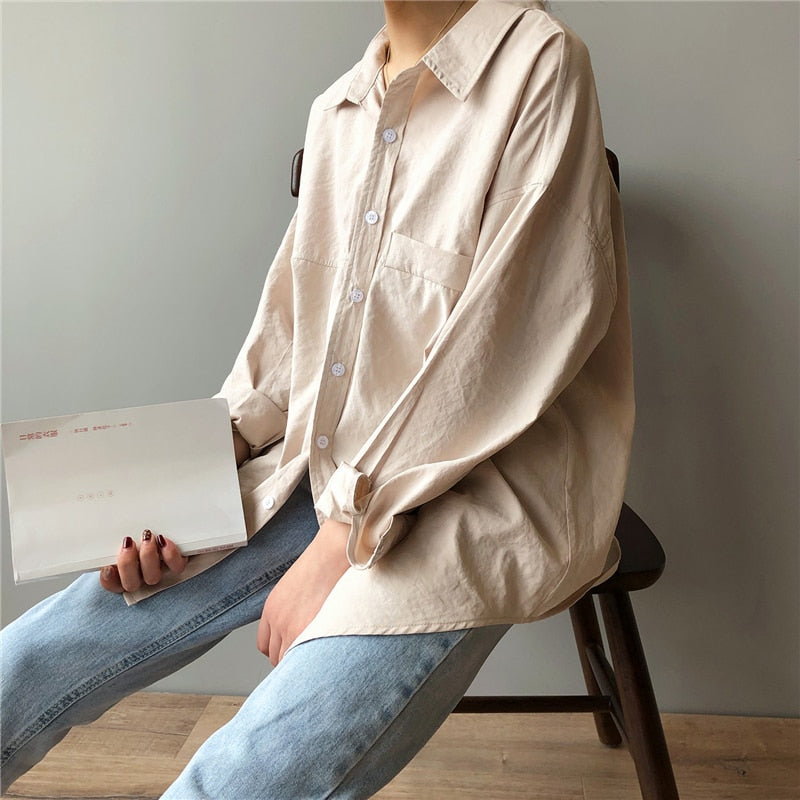 'Davina' Minimalist Oversized Shirt