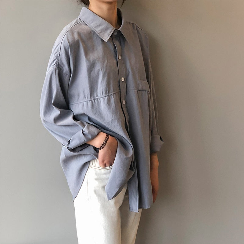 'Davina' Minimalist Oversized Shirt