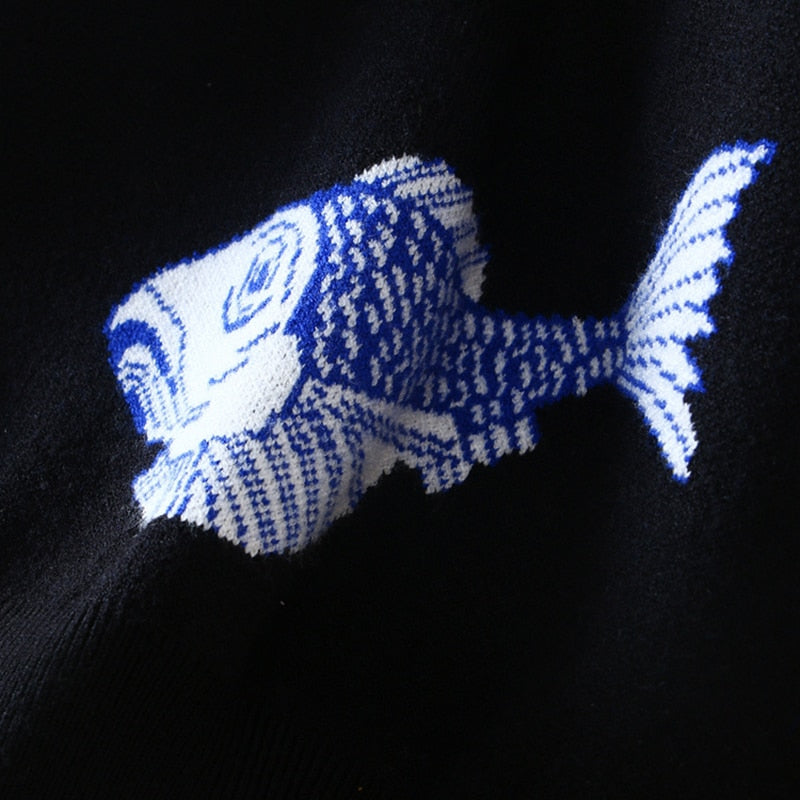 'Under The Sea' Fish Print Jumper