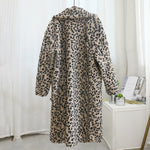 Load image into Gallery viewer, &#39;Nora&#39; Long Leopard Print Teddy Coat
