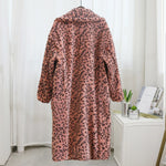 Load image into Gallery viewer, &#39;Nora&#39; Long Leopard Print Teddy Coat
