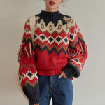 Load image into Gallery viewer, &#39;St. Moritz&#39; Jacquard Jumper
