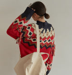 Load image into Gallery viewer, &#39;St. Moritz&#39; Jacquard Jumper
