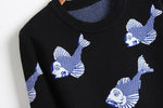 Load image into Gallery viewer, &#39;Under The Sea&#39; Fish Print Jumper
