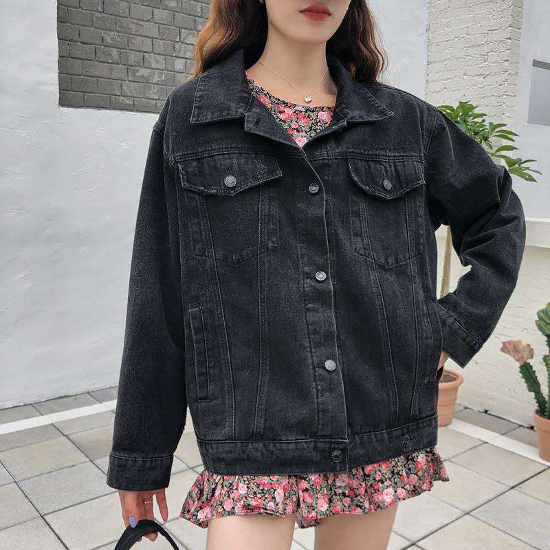 'Kate' Embroidered Back Denim Jacket