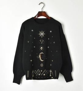 'My Moon and Stars' Embroidered Jumper