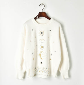 'My Moon and Stars' Embroidered Jumper