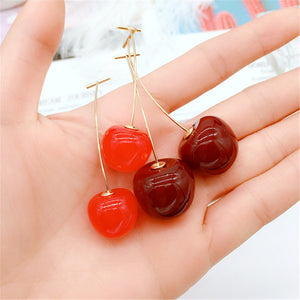 Cute 3D Cherry Earrings